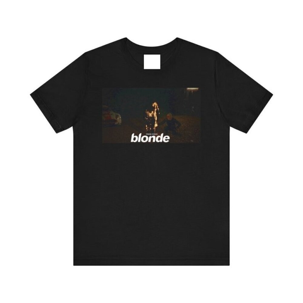 Frank Ocean Blond Blonde Fire Handmade Minimalist Retro T-Shirt